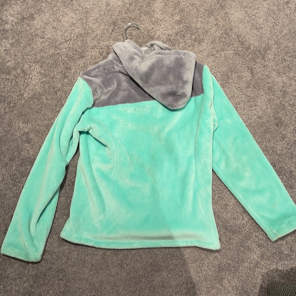 Mint Green North Face Zip Up - Picture 2 of 2